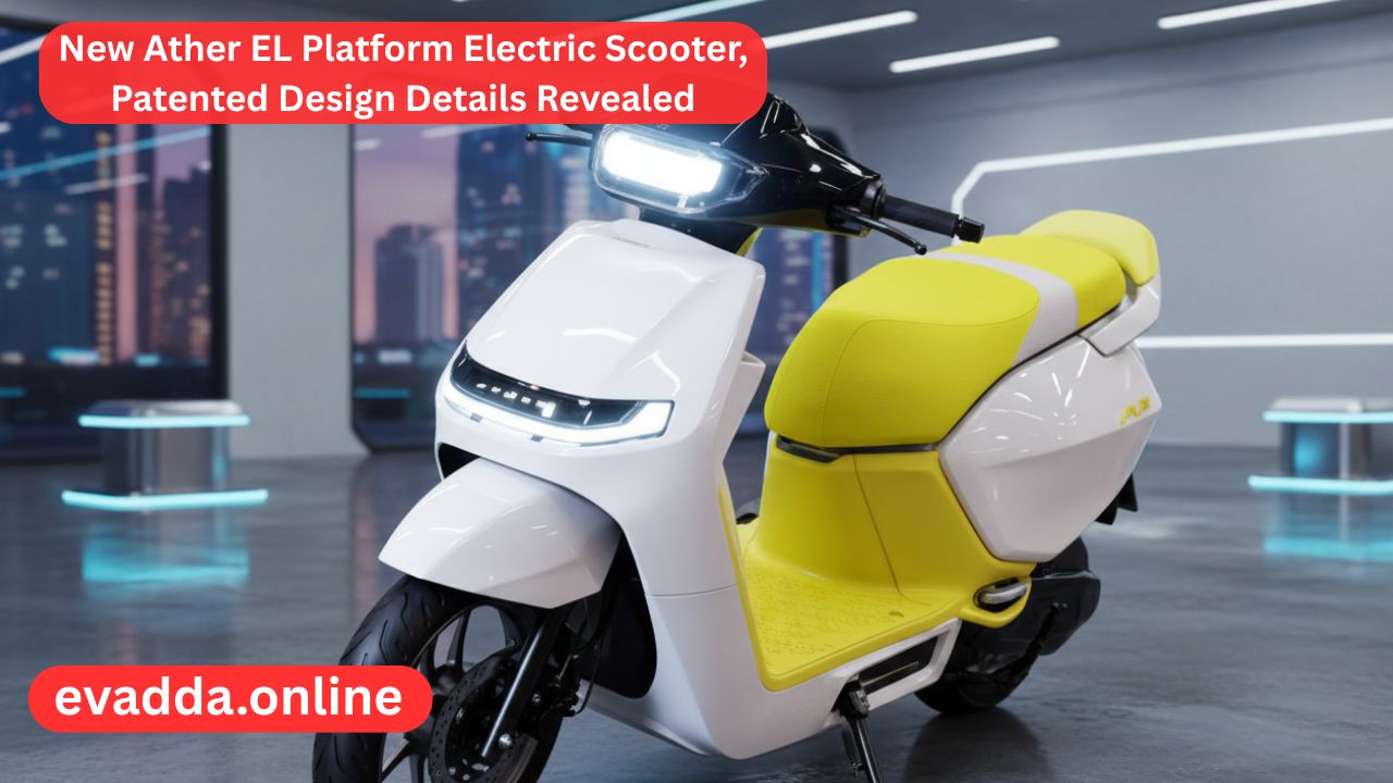 New Ather EL Platform Electric Scooter, Patented Design Details Revealed