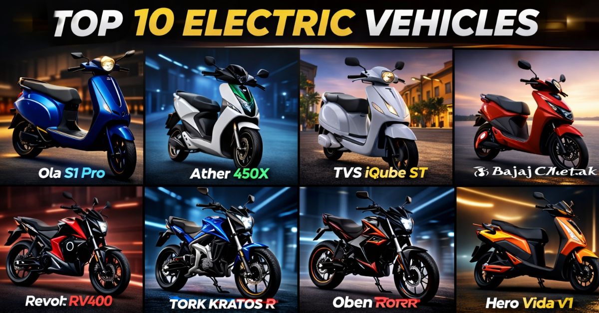 Top 10 Electric Bikes in India 2026 – Price, Range & Features